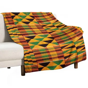 Африканский узор | Аутентичный узор из ткани Кенте | Дизайн африканской Ганы, пледы, одеяла и накидки, милое одеяло, плед